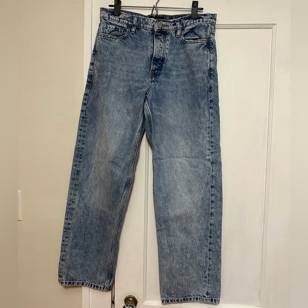 Banana Republic mid-rise loose stovepipe jeans